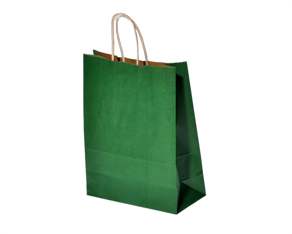 BÜKÜM SAPLI ÇANTA 25X31X12CM  K.YEŞİL 25'Lİ