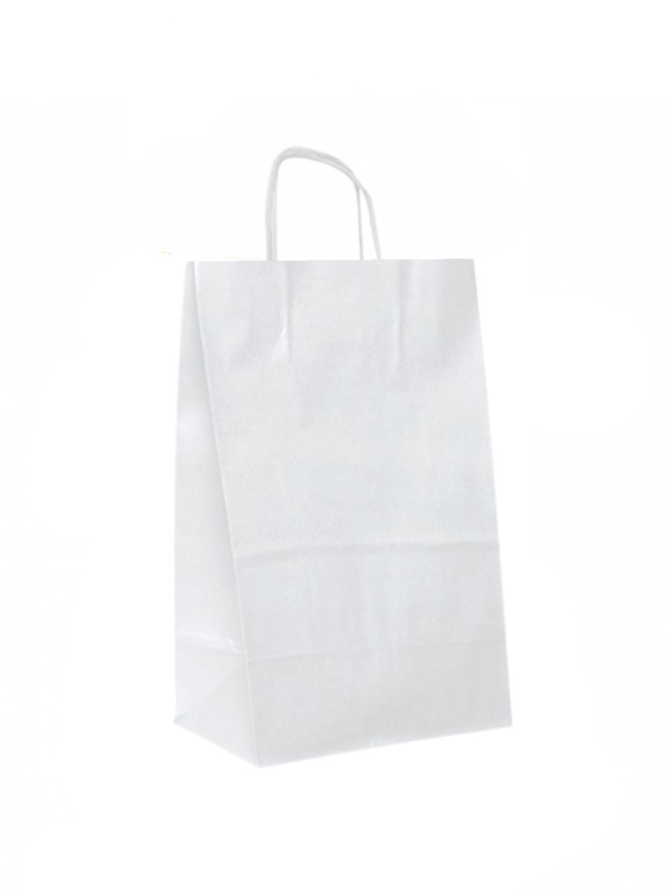 Büküm Saplı Çanta 32x41x12 Cm Beyaz 25'li