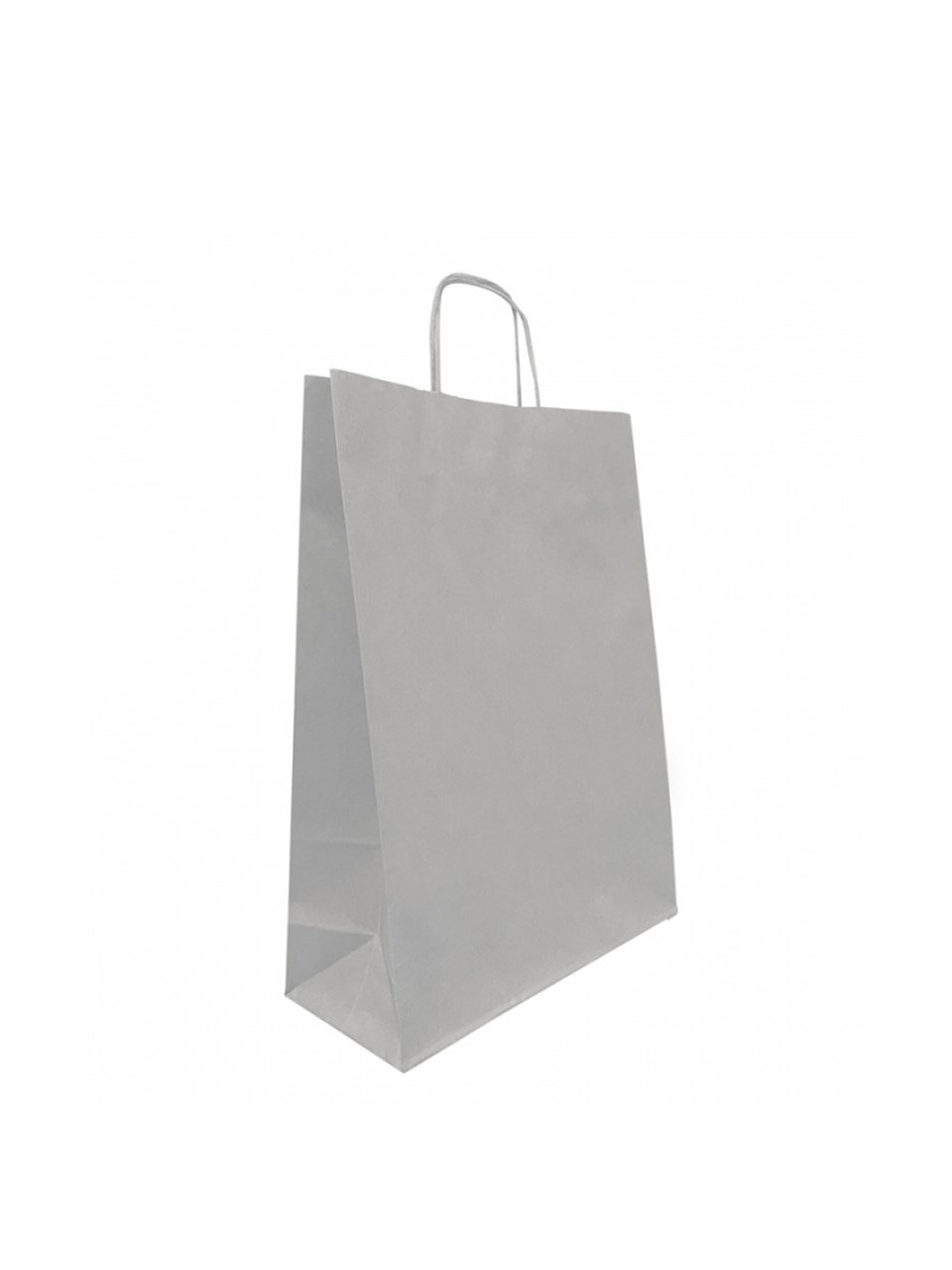 Büküm Saplı Çanta Gümüş 25X31X12Cm 25'Li