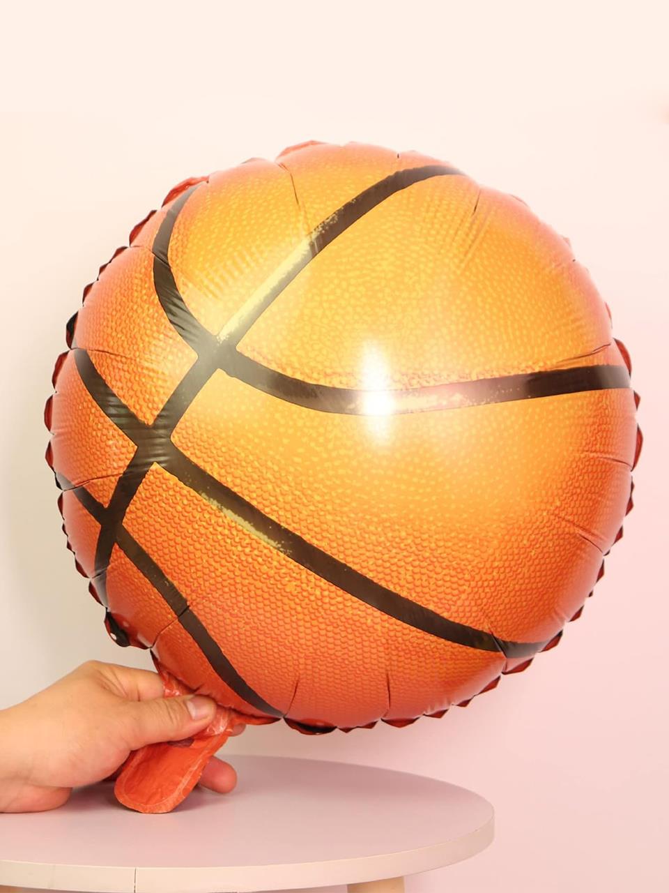 Basketbol Topu Folyo Balon Basketbol Temalı Doğum Günü Parti Balonu 18 inç 45 cm