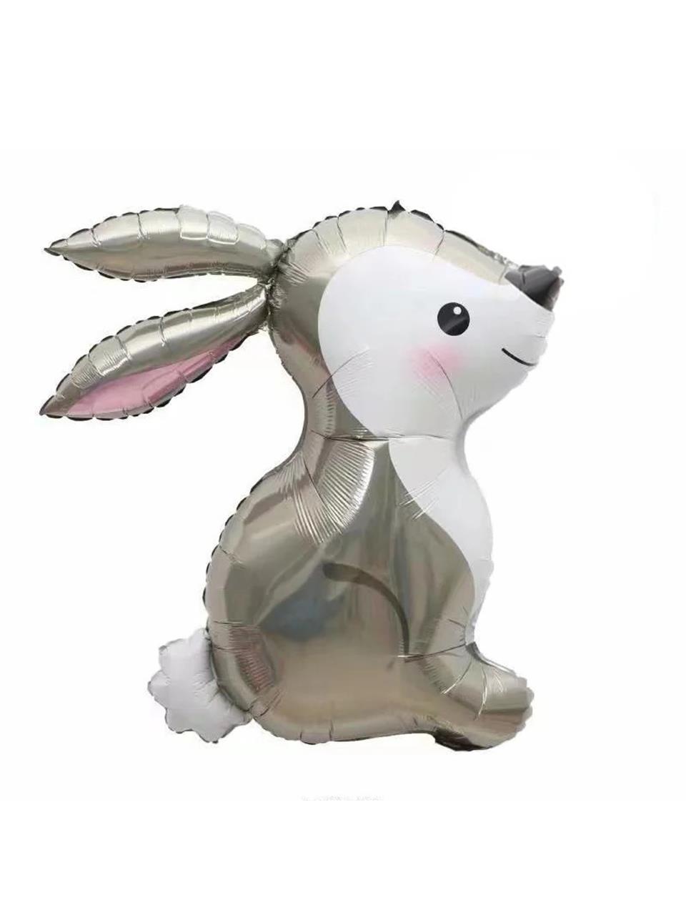 Gri Tavşan Folyo Balon Doğum Günü Parti Balonu 71 cm