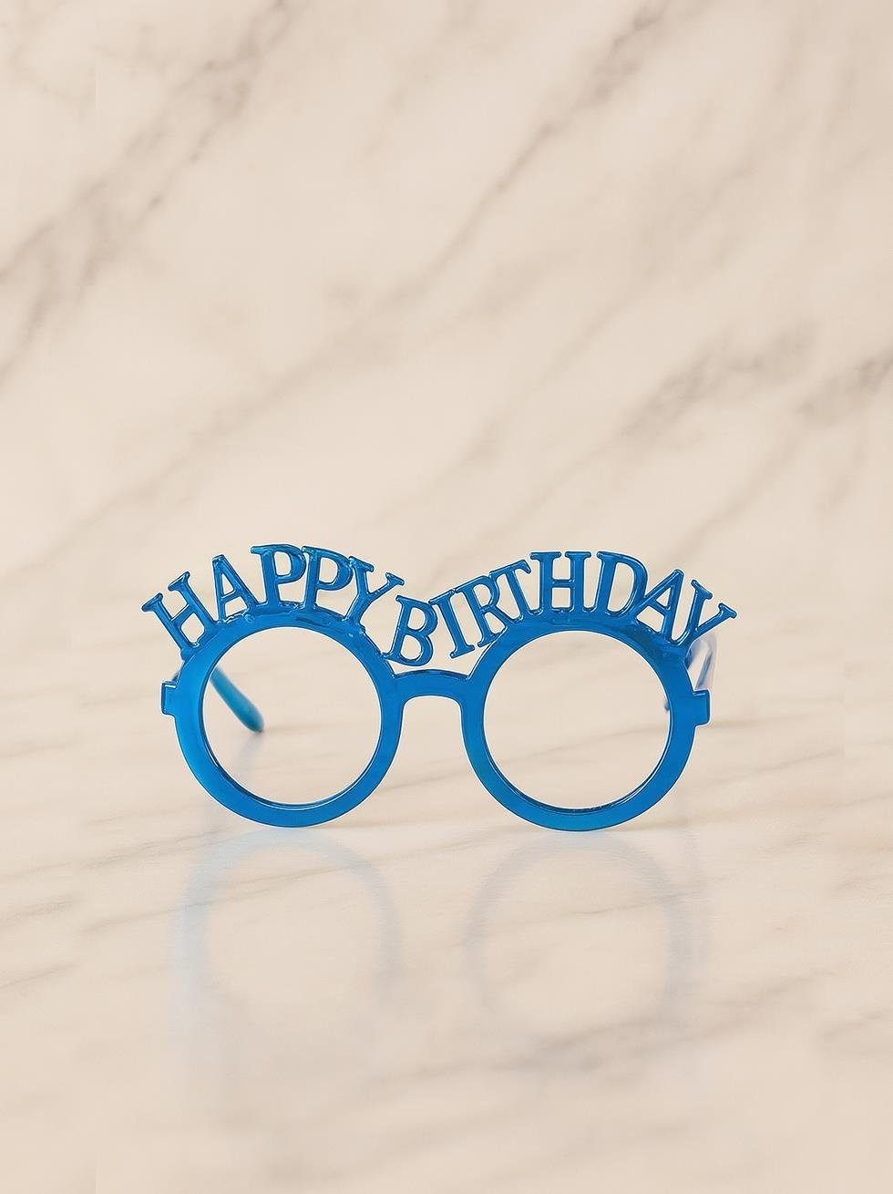 Happy Birthday Gözlük Doğum Günü Parti Aksesuarı Mavi