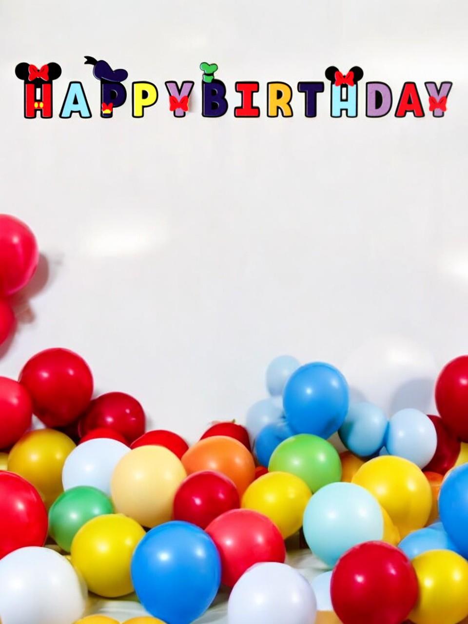 Happy Birthday Karton Yazı