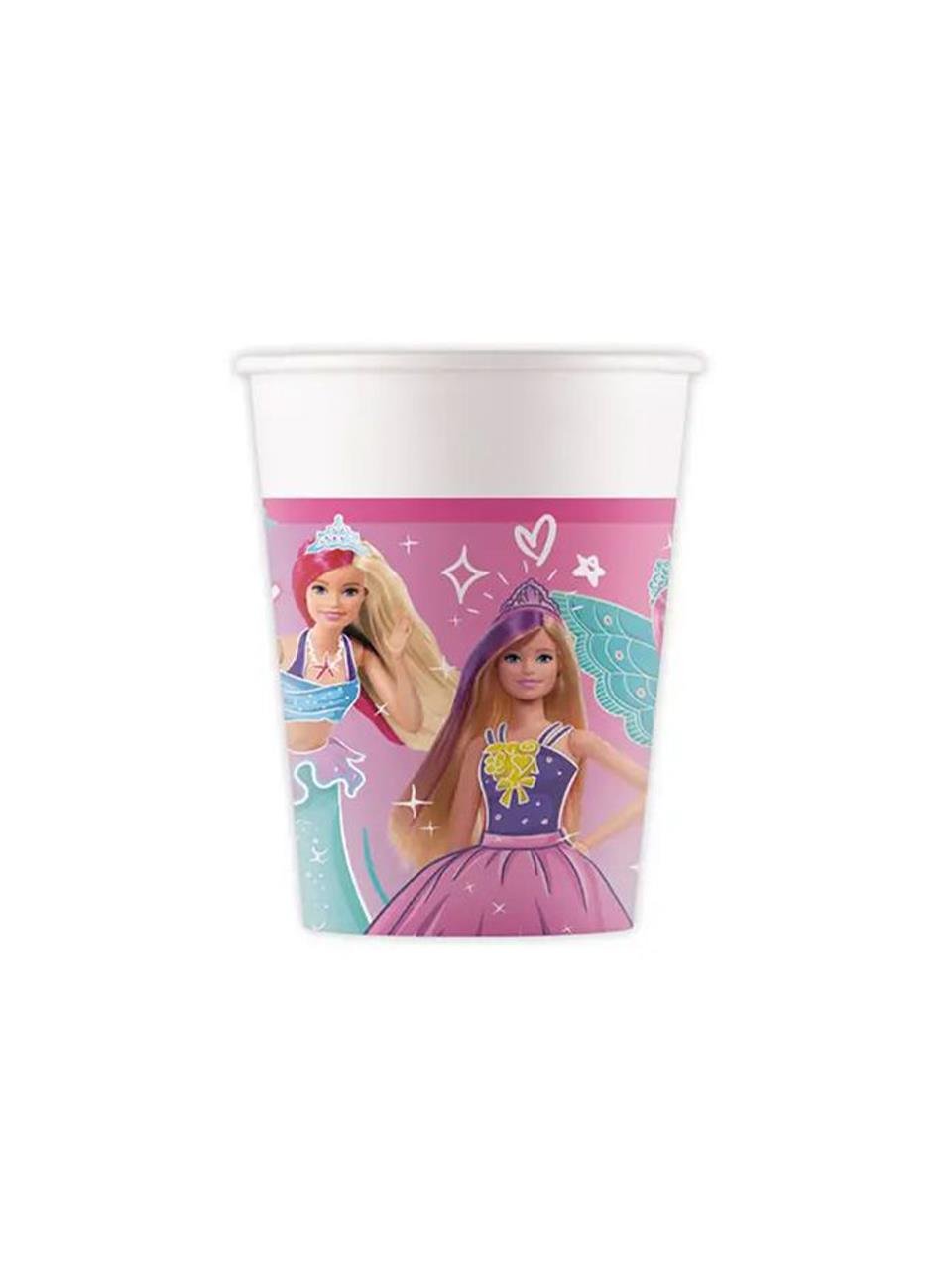 Barbie Temalı Bardak Doğum Günü Karton Bardak