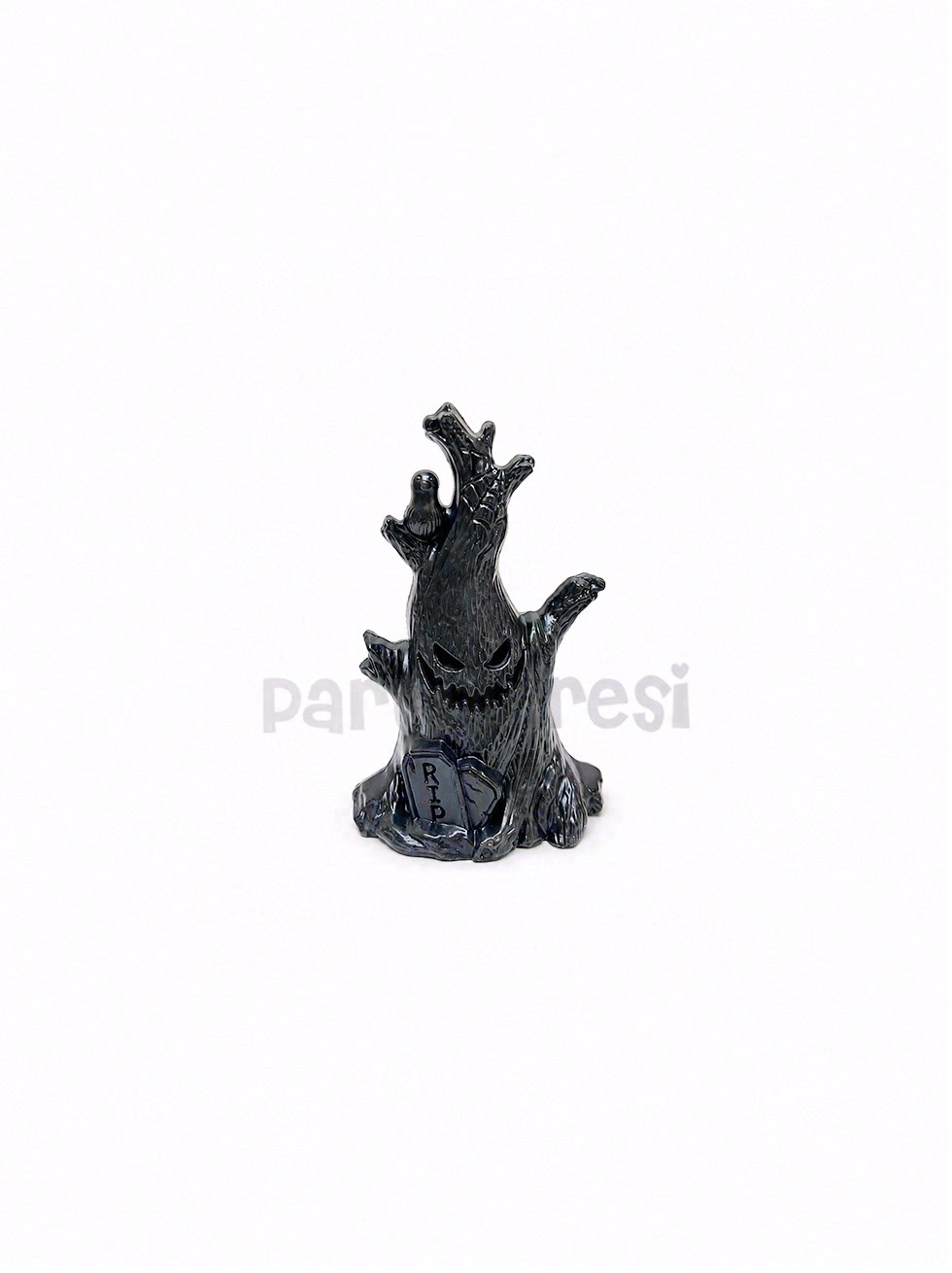 Cadılar Bayramı Korku Ağacı LED Işıklı Mum – Halloween Parti Masa Dekoru 12 cm