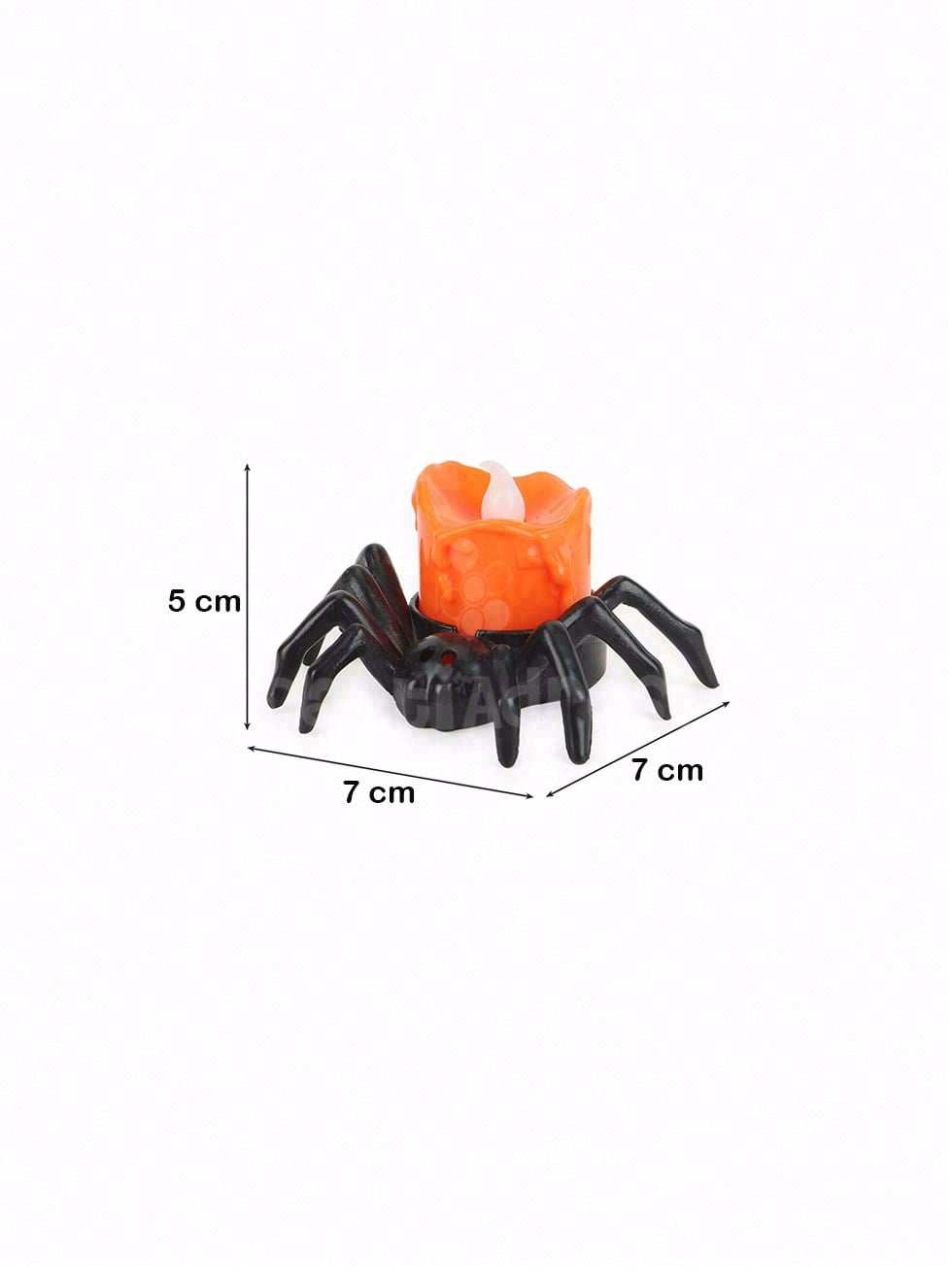 Cadılar Bayramı Örümcek LED Işıklı Mum – Halloween Parti Masa Dekoru 5 cm