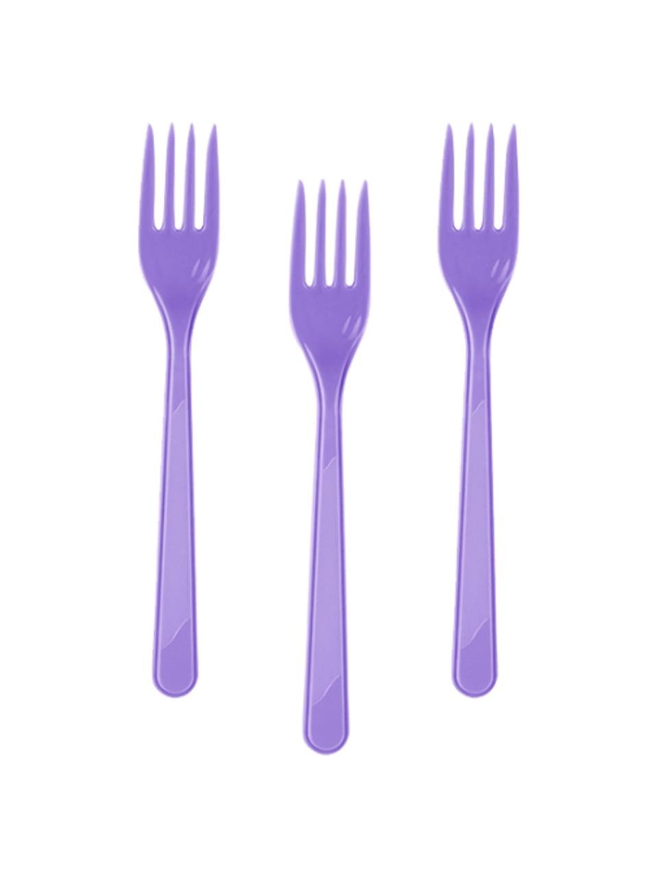 Plastik Çatal Lila 25Li