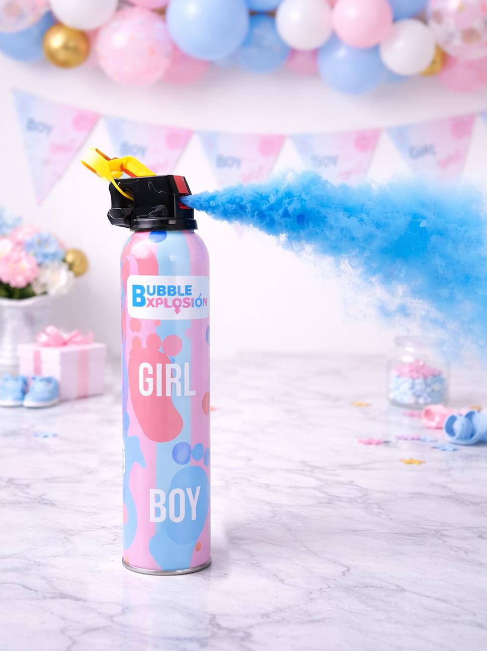 Cinsiyet Belirleme Partisi Cinsiyet Belirleme Tüpü Baby Shower Toz Boya Tüpü Mavi