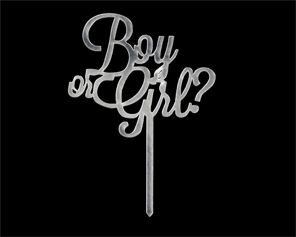 Cinsiyet Pasta Süsü Gümüş Renk