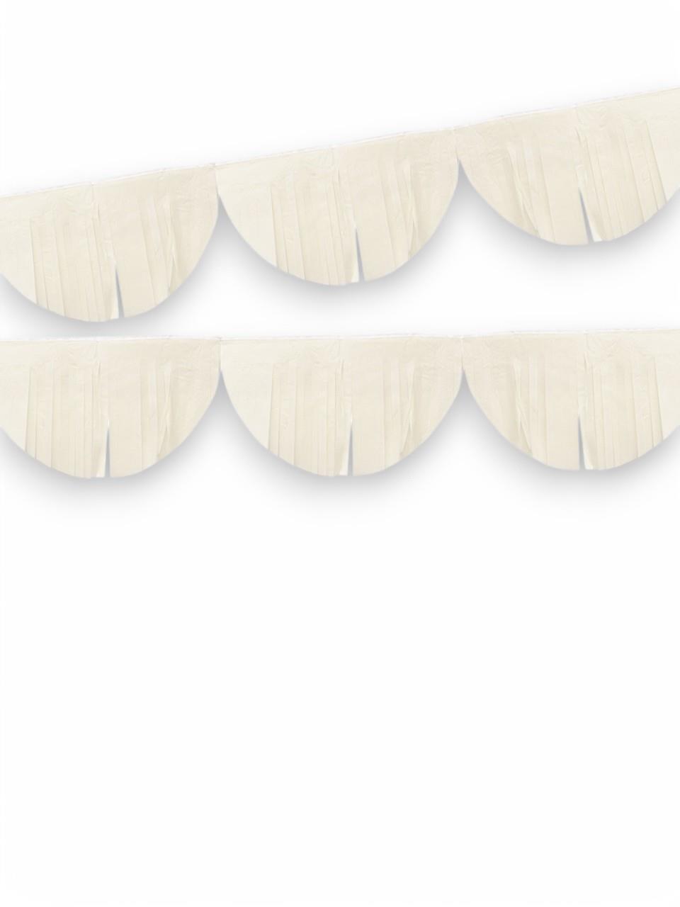 Dekoratif Püskül Süs Parti Arka Plan Süsü Krem