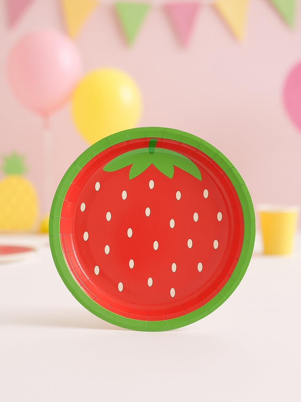Meyve Temalı Tabak Karton Doğum Günü Tabağı 8li
