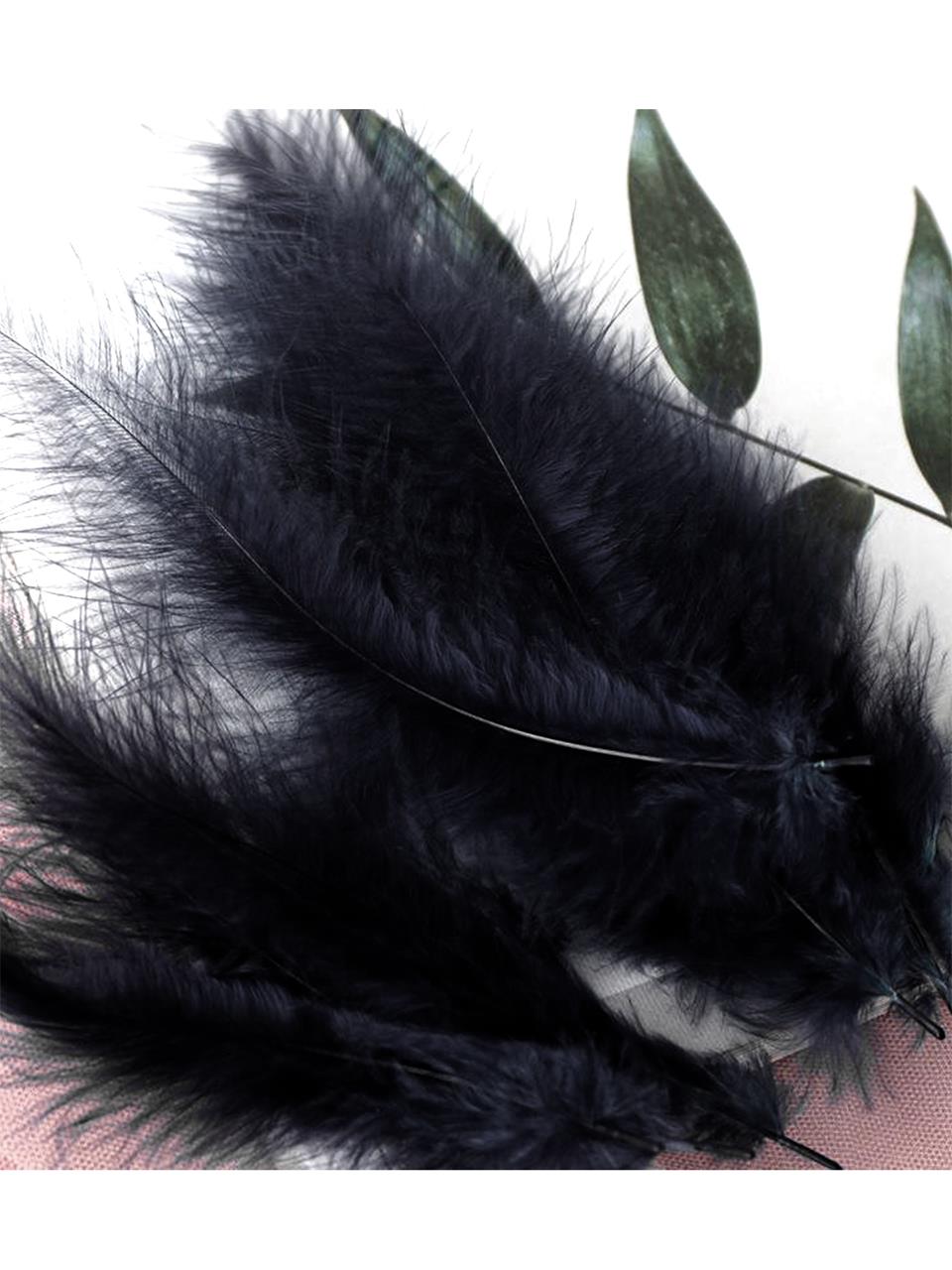 Balon İçi Tüyü Tüy Konfeti Siyah