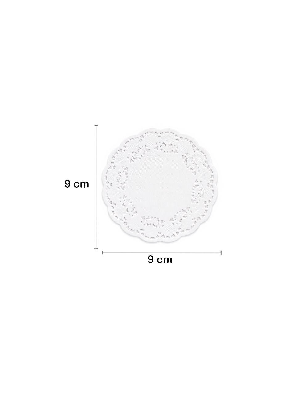 Kağıt Dantel Bardak Altlığı Beyaz 9 cm 500lü