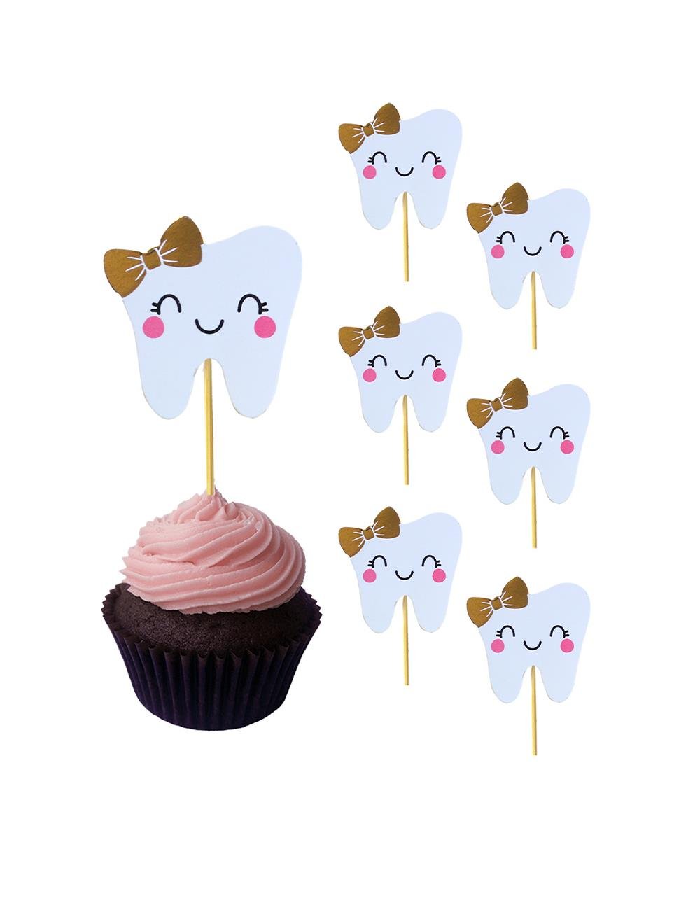 Dişim Çıktı Diş Buğdayı Temalı Kürdan Pembe 10lu