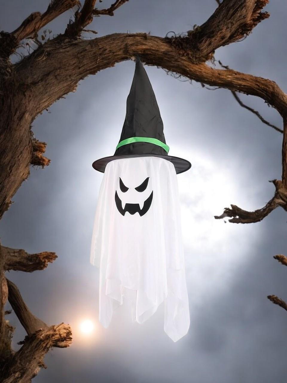 Cadılar Bayramı Şapkalı Hayalet Figürlü Asılabilir Halloween Parti Dekoru 100 cm