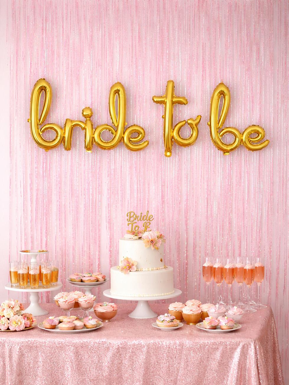 El Yazılı Bride To Be Folyo Balon Altın