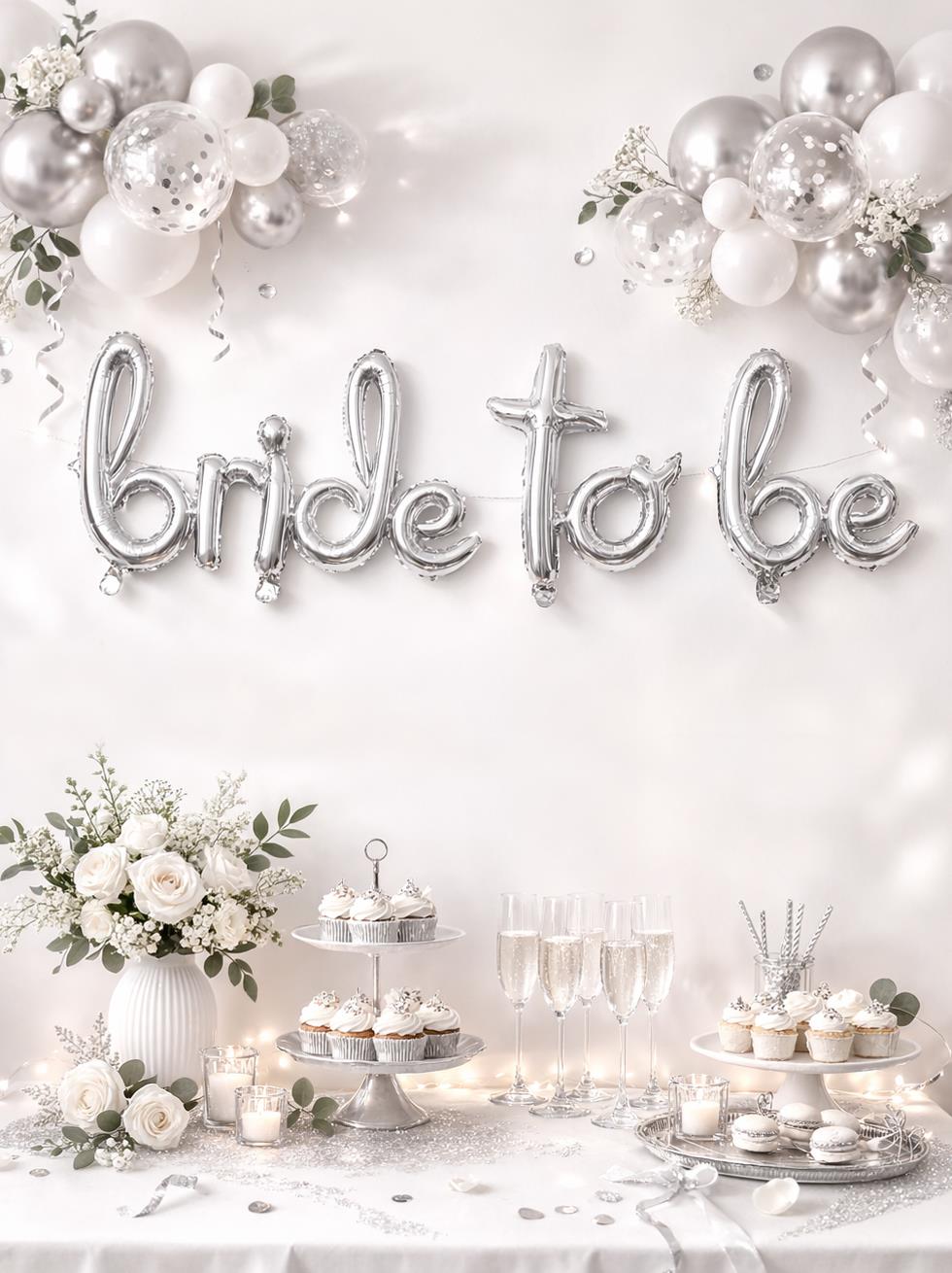 El Yazılı Bride To Be Folyo Balon Gümüş