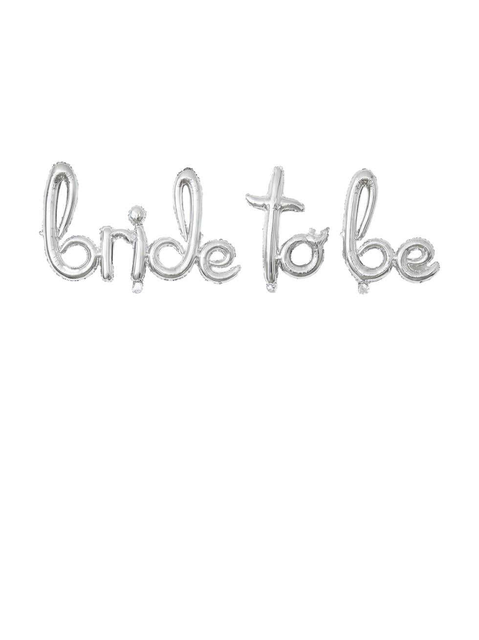 El Yazılı Bride To Be Folyo Balon Gümüş