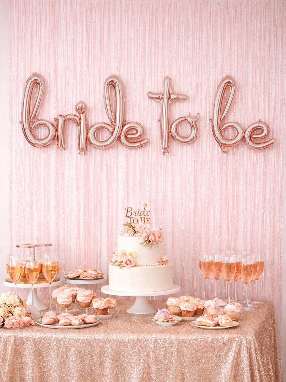 El Yazılı Bride To Be Folyo Balon Rose Gold