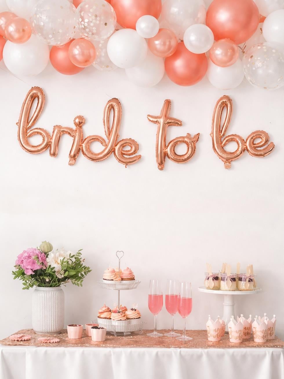 El Yazılı Bride To Be Folyo Balon Rose Gold