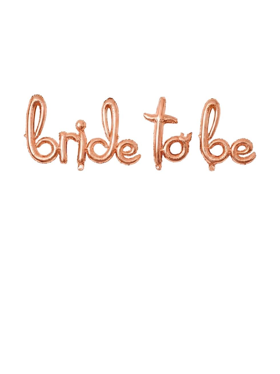 El Yazılı Bride To Be Folyo Balon Rose Gold