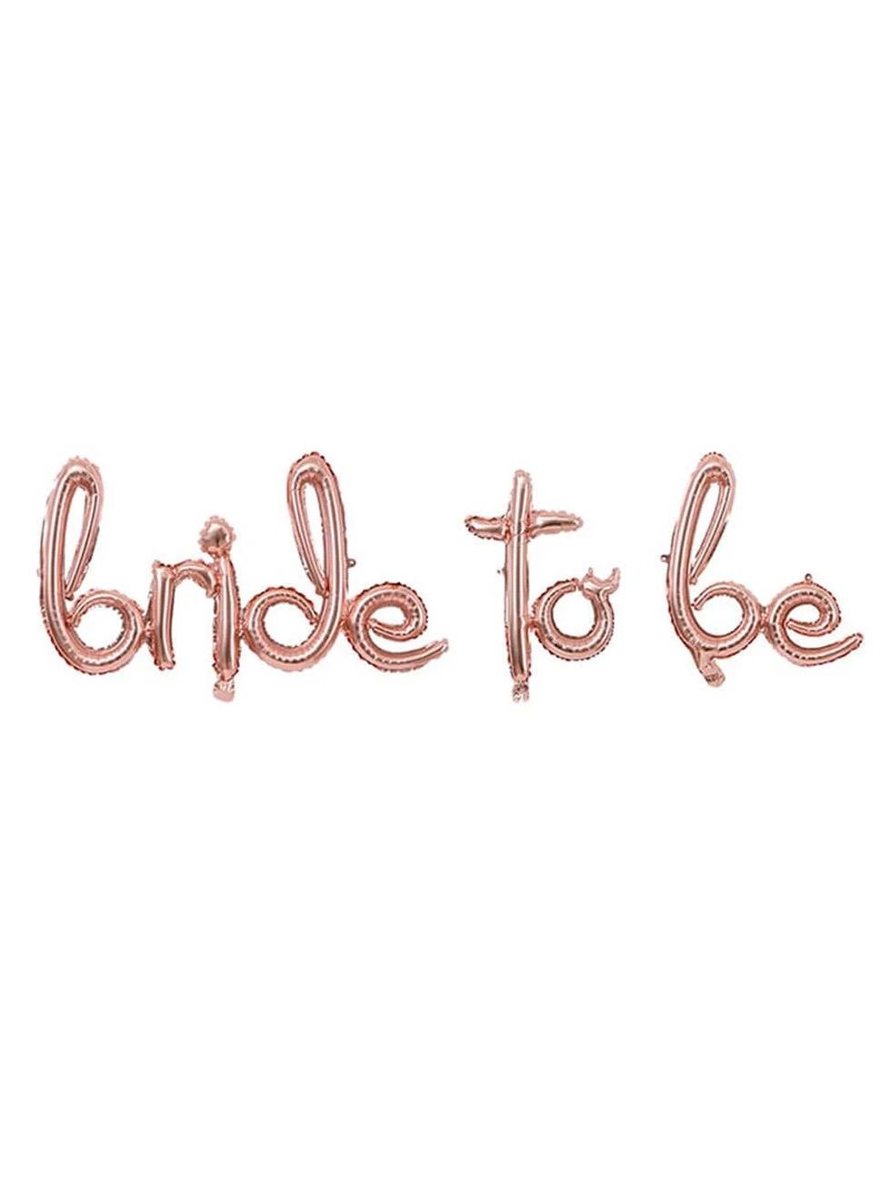 El Yazılı Bride To Be Folyo Balon Rose Gold