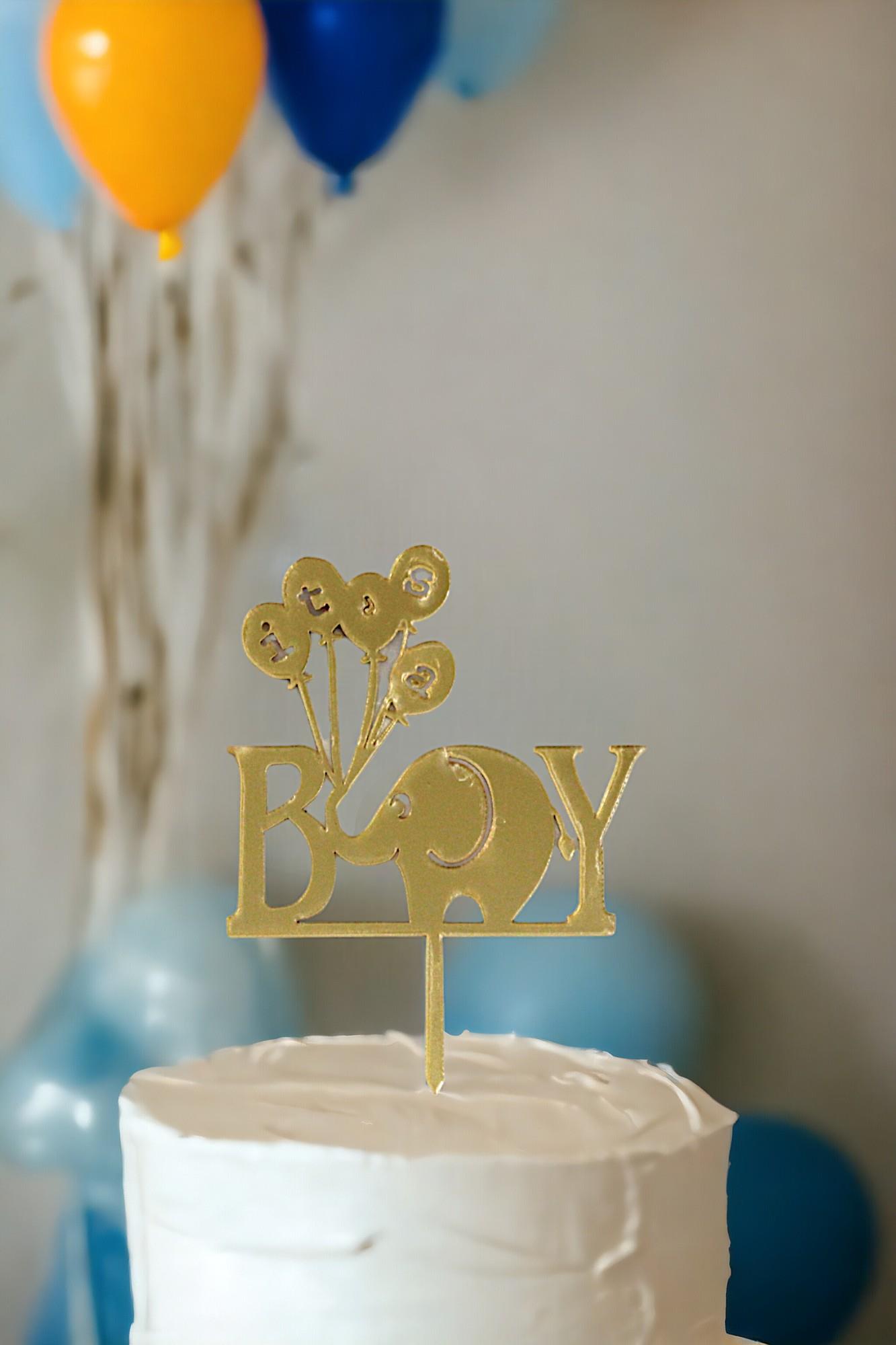 Pasta Süsü Boy Yazılı Altın Renk