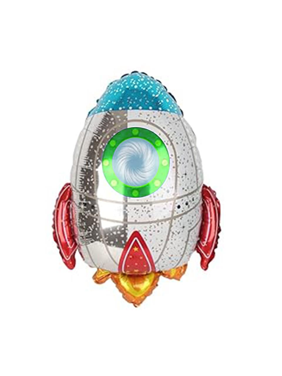 Roket Folyo Balon Uzay Galaksi Konseptli Parti Balonu 76 cm