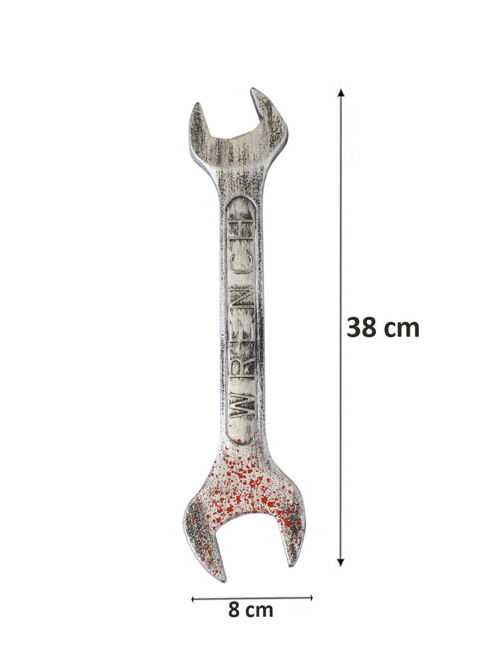 Cadılar Bayramı Dekoru Kanlı İngiliz Anahtarı Halloween Parti Kostüm Aksesuarı 