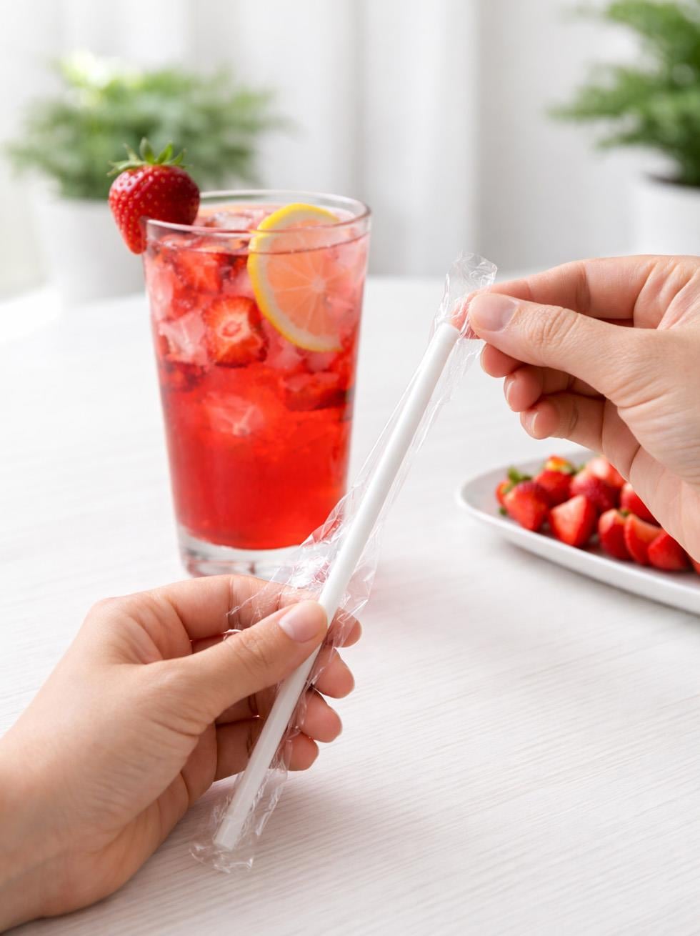 Jelatinli Plastik Frozen Pipet Ambalajlı 100lü Beyaz