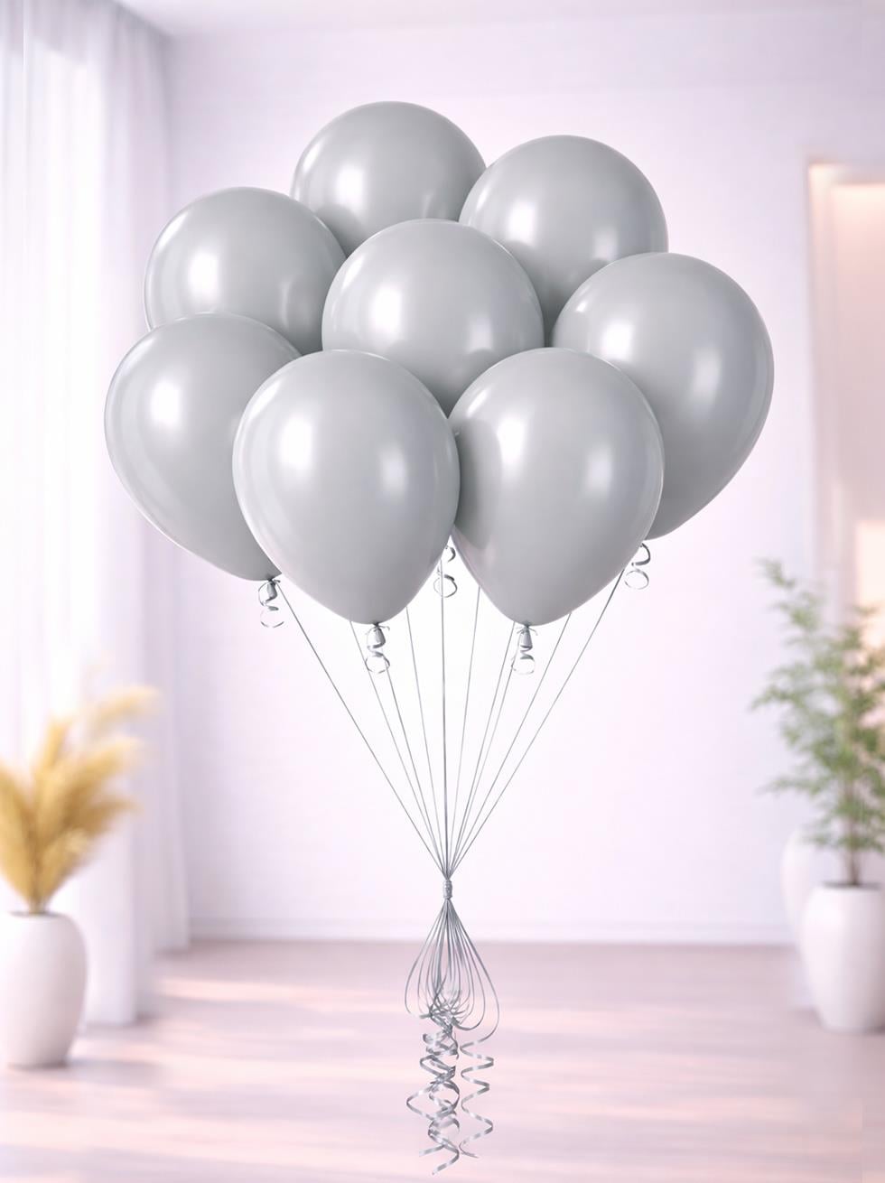 Gri Balon 12 inc 100lü