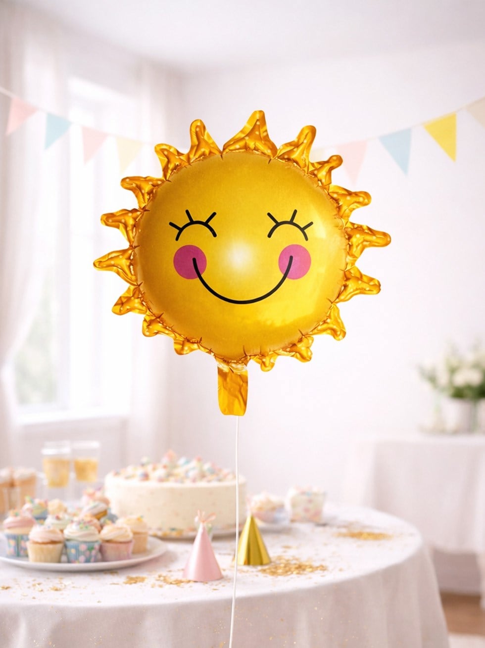 Gülümseyen Güneş Folyo Balon 26 inç 66 cm