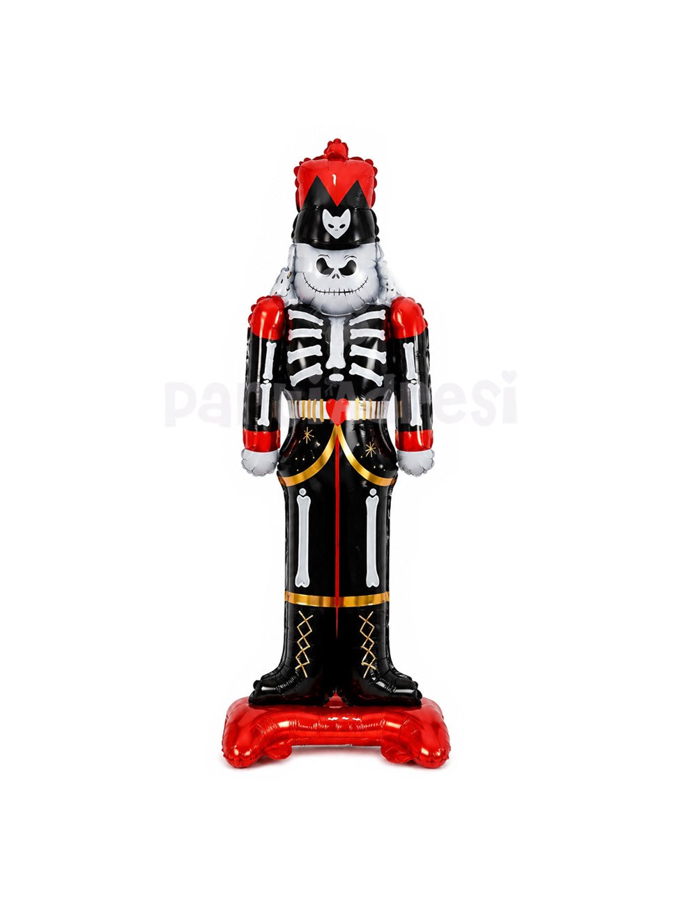 Halloween İskelet Folyo Balon 124 x 55 cm – Ayaklı Cadılar Bayramı Parti Dekoru
