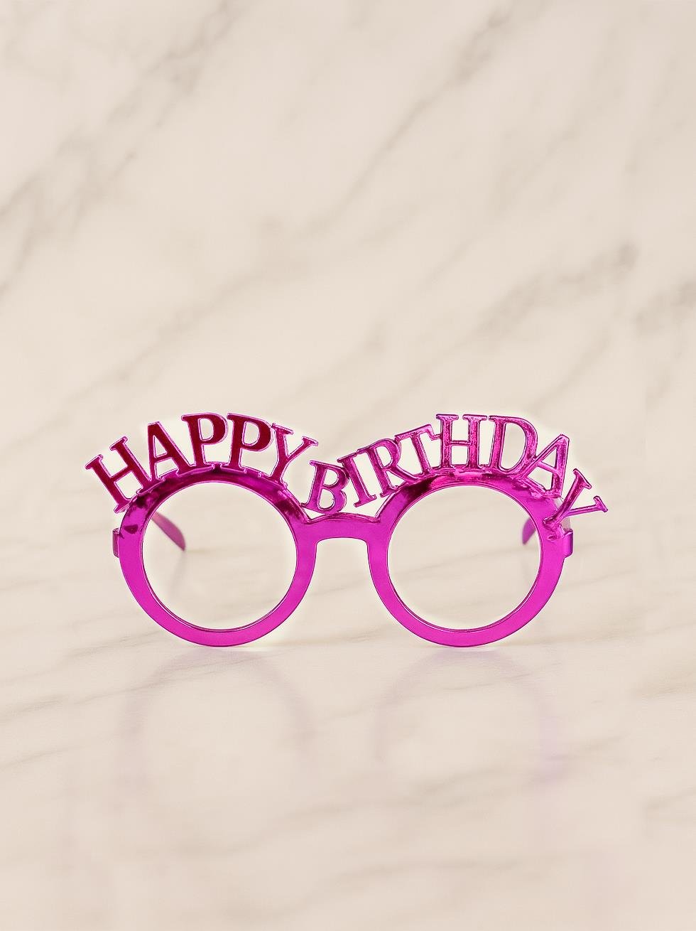 Happy Birthday Gözlük Doğum Günü Parti Aksesuarı Fuşya