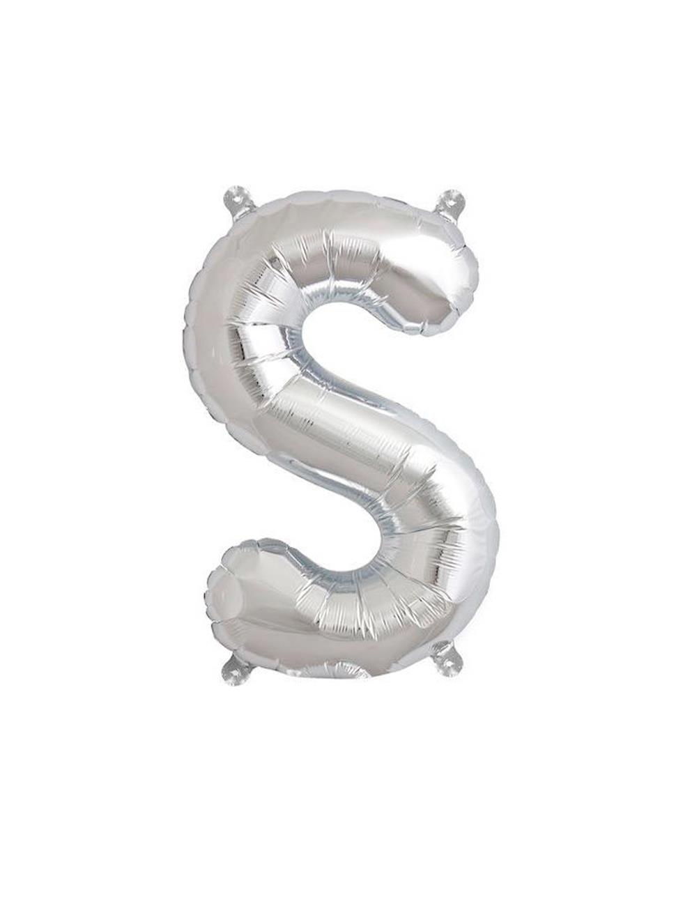 Harf Folyo Balon S Harfi Gümüş Renk 76 Cm