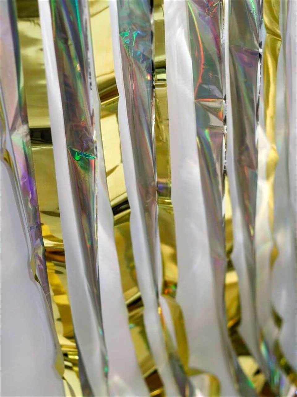 Işıltılı Lüx Parti Perdesi Altın