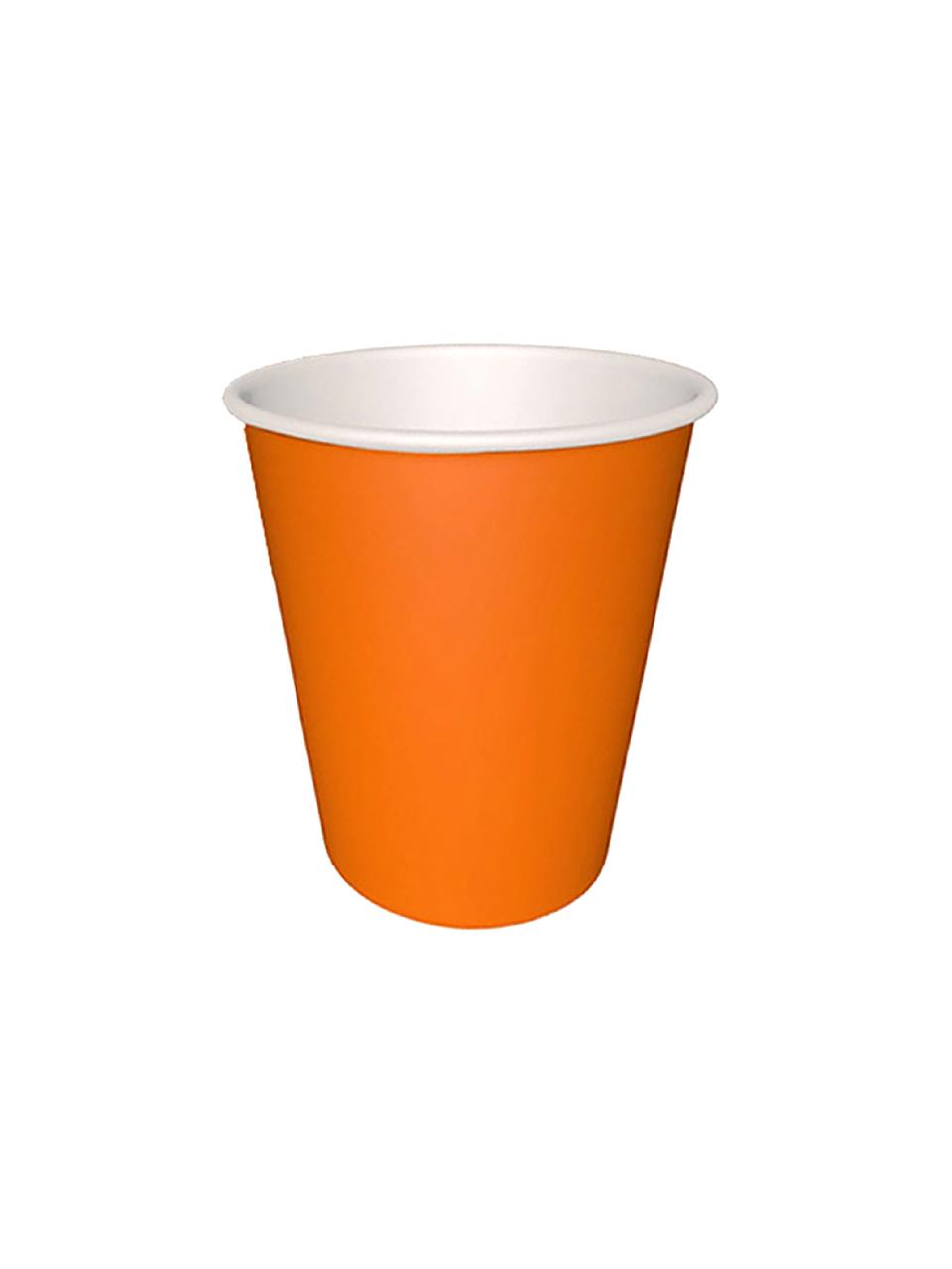 Karton Bardak Parti Bardağı 8'li Turuncu