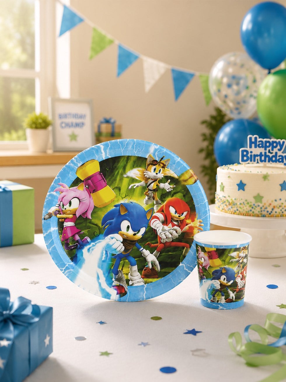 Kirpi Sonic Karton Tabak - Bardak Set