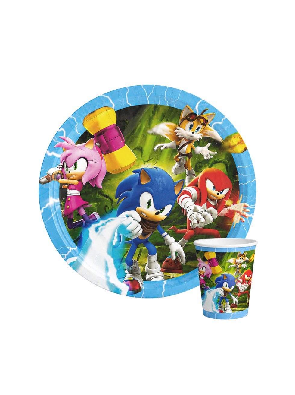Kirpi Sonic Karton Tabak - Bardak Set
