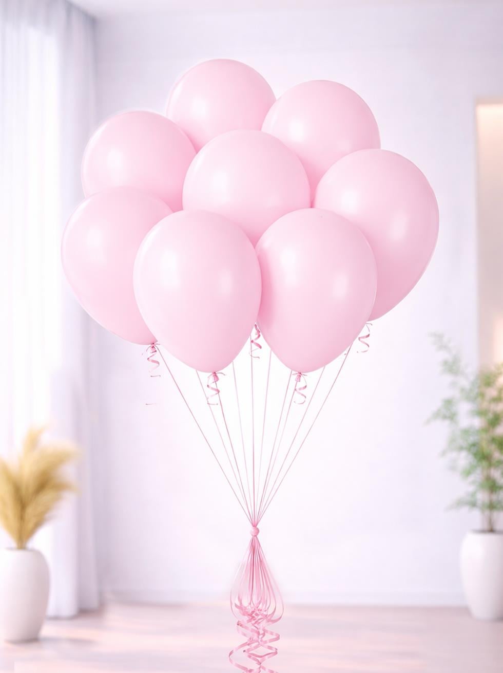 Makaron Pembe Balon Pale Pink 12 inc 100lü