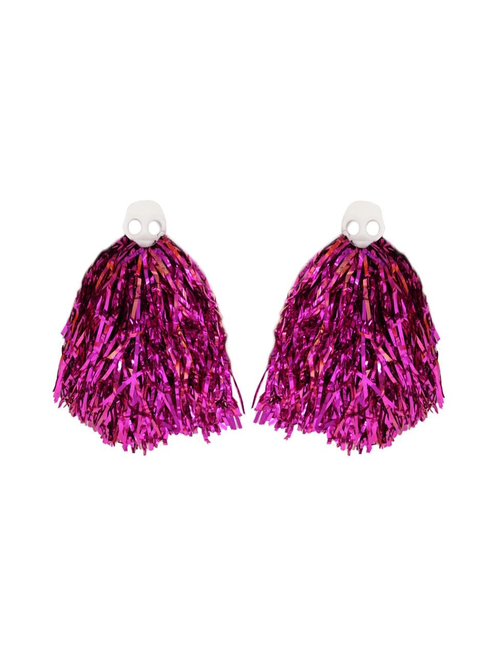 Metalik Ponpon Fuşya 2li