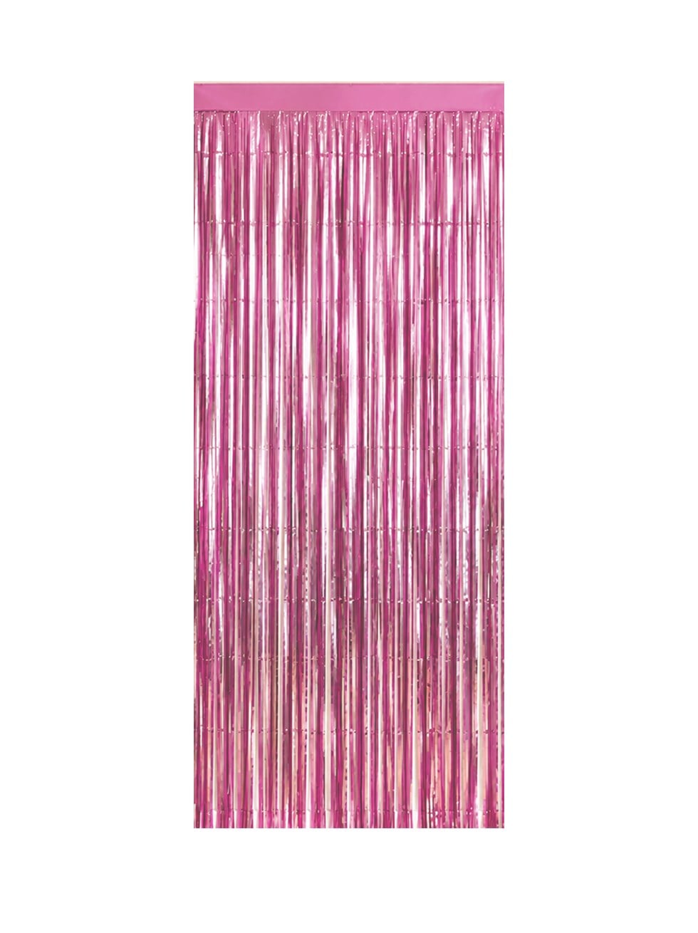 Metalize Fon Perdesi Kapı ve Duvar Parti Perdesi Pembe 90x200
