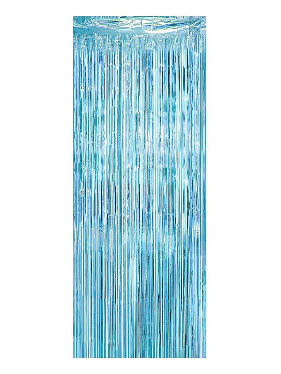 Metalize Perde Mavi