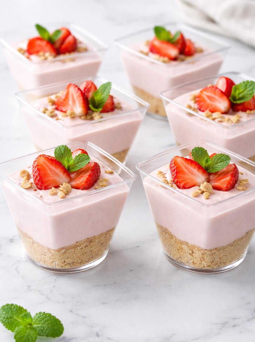 Mini Kare Kap Şeffaf Mini Sunum Tabağı 120 Cc 25Li