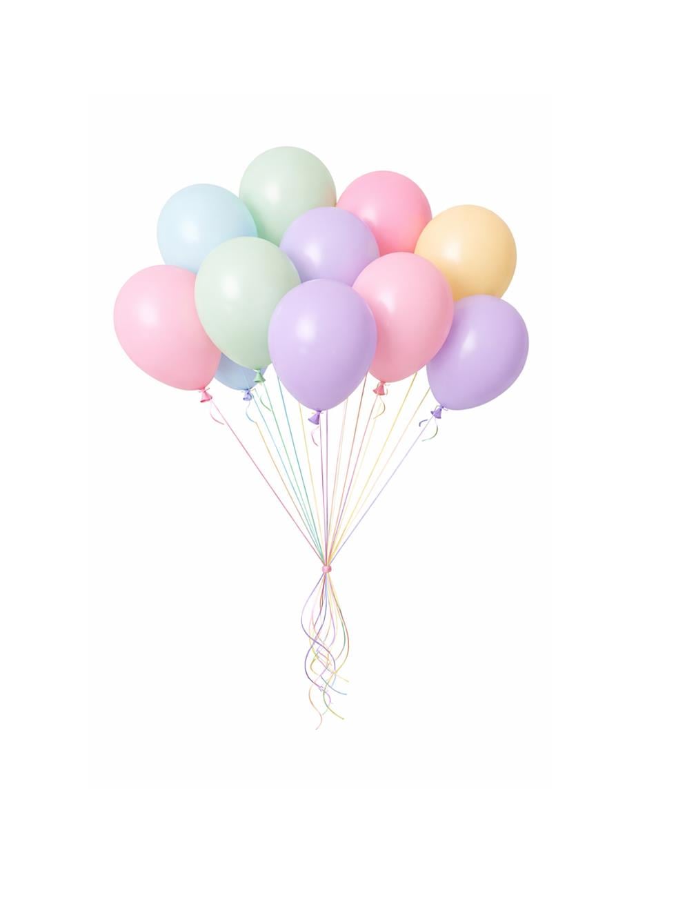 Mini Makaron Karışık Renk Lateks Balon – Kalisan Parti Süsleme Balonları 12 cm 100lü