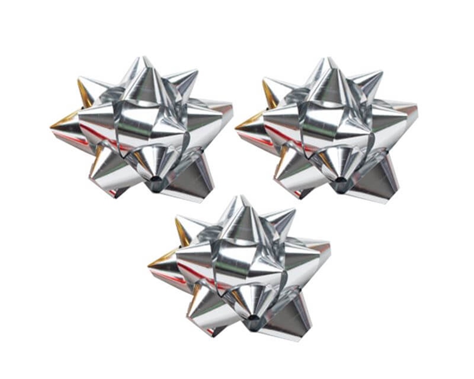 No. 4 Yıldız Metalik Gümüş 20'Li