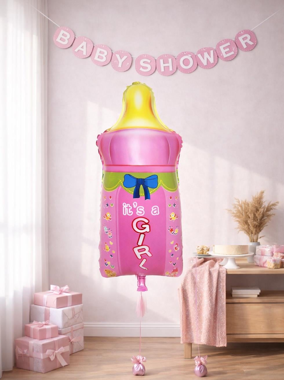 Pembe Biberon Folyo Balon 70 Cm