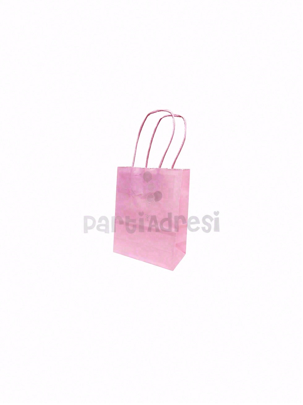Pembe Mini Boy Kağıt Çanta – Hediye Çantası 10x15x5 cm 12li