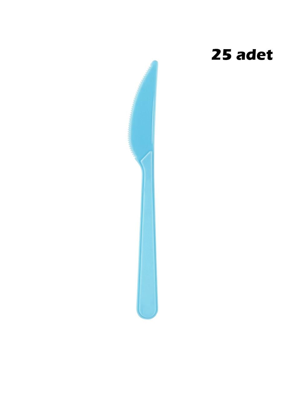Plastik Bıçak  Açık Mavi 25li