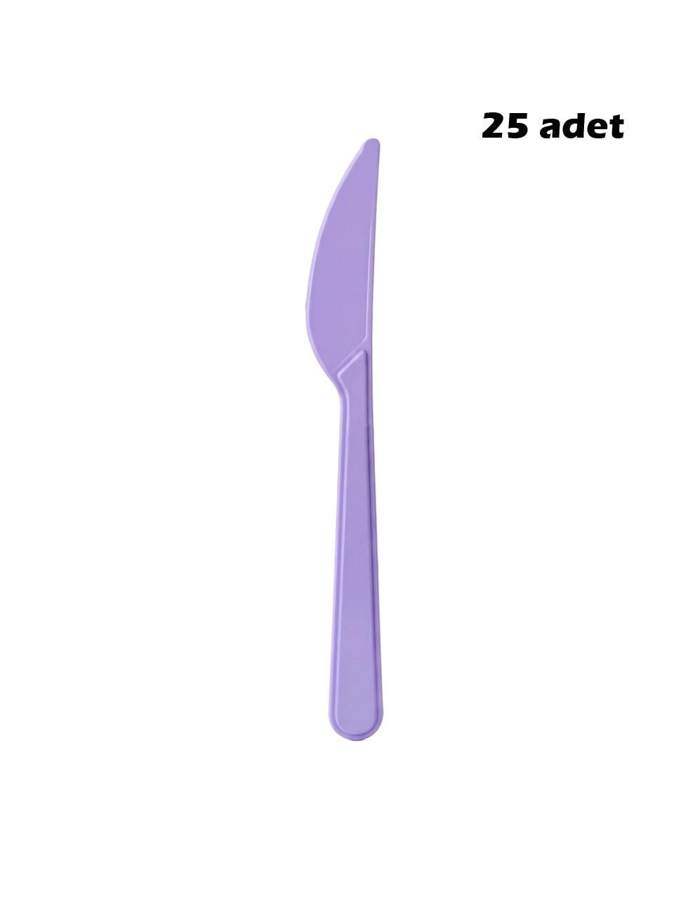Plastik Bıçak Lila 25li